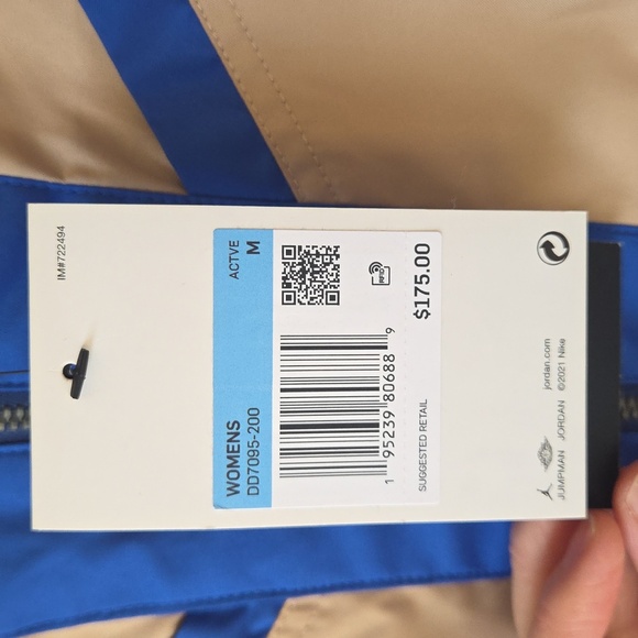 Jordan Utility Jacket M NWT Convertible Women's Blue and Tan $175 - Picture 4 of 13